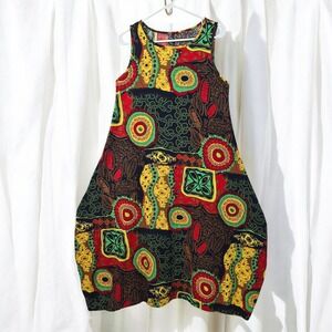 Boho Dress Sleeveless Colorful Summer Women Large Hippie‎ Psychedelic Festival